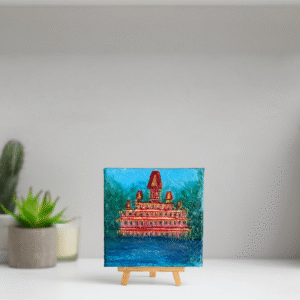 Rishikesh in Mini Canvas - Art for Study Table