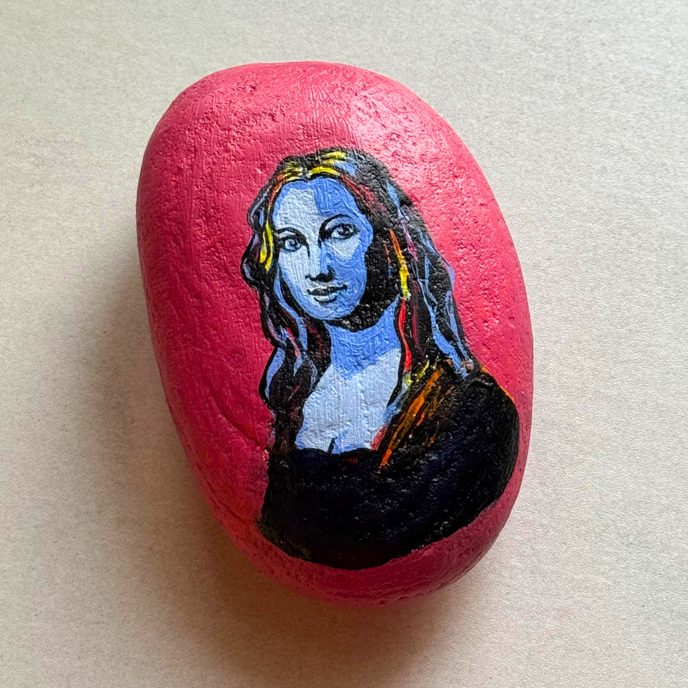 Mona Lisa – on Stone - Paper Weight