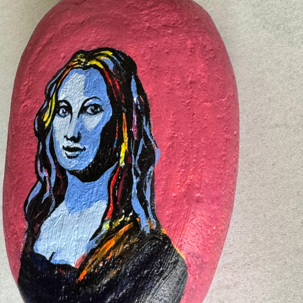 Mona Lisa – on Stone - Paper Weight - Image 2